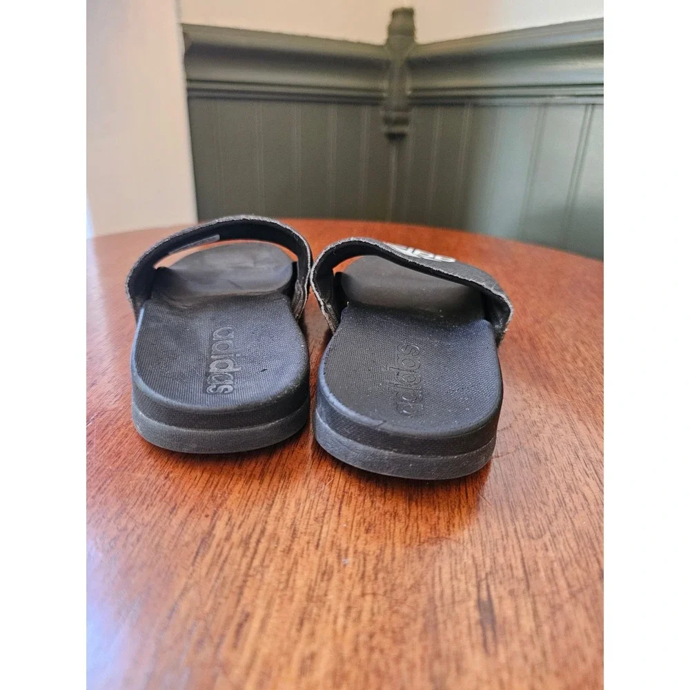 Adidas Kids Adilette Shower Slides Black White B27894 youth toddler Size 10